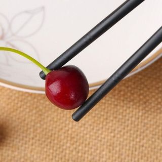 10 Đôi Đũa Nhựa Hợp Kim Sợi Thuỷ Tinh Viền Vàng An Toàn Chống Trơn Chống Mốc Chịu Nhiệt Sang Trọng