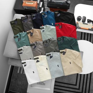 Áo Polo Basic nam.  Chất vải cotton 4 chiều mịn mướt.