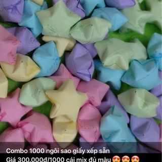 Ngôi sao giấy sale 300₫ có nhiều mẫu