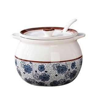 HỦ ĐỰNG MỠ BẦU HÌNH HOA CÓ TAI 700ML (T32)