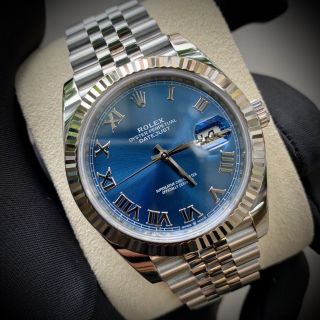 ĐỒNG HỒ NAM SIÊU CẤP ROLXE BẠC MẶT XANH NAVY  CÓ GIẤY KIỂM ĐỊNH KIM LOẠI QUÝ