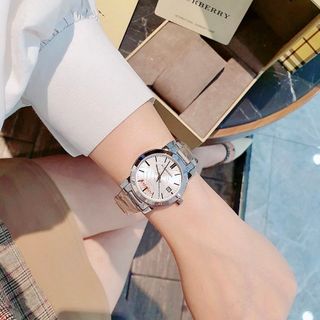 ĐỒNG HỒ NAM NỮ LẺ SIZE CAO CẤP BUBBERI MẶT SAPHIRE DÂY THÉP BA MÀU