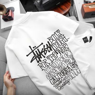 Áo Stussy  Chất liệu vải cotton 4 chiều xịn mịn