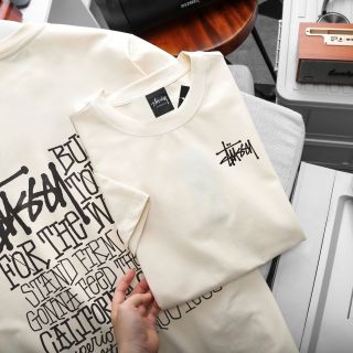 Áo Stussy  Chất liệu vải cotton 4 chiều xịn mịn