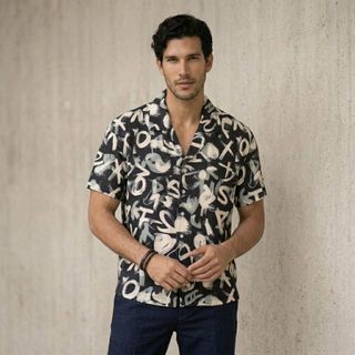 Áo sơ mi nam.  Chất vải texture dệt gân nổi – nhẹ, thoáng, mặc cực mát.