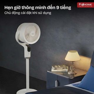 Quạt Tuần Hoàn Không Khí FujiHome CFR04 Voice – Điều Khiển Giọng Nói, Gió 3D, Động Cơ DC Êm Tiết Kiệm Điện