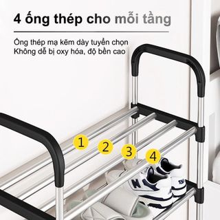 Kệ Để Giày Nhiều Lớp, Giá Để Giày Đa Năng 5 Tầng Tủ Giày Dép Dễ Dàng Cài Đặt Kệ Để Giầy Dép