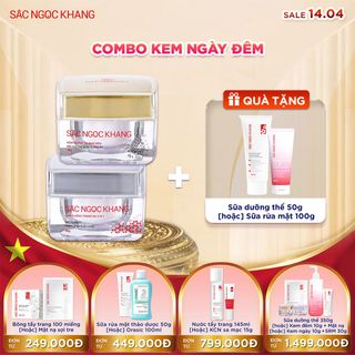COMBO Kem Dưỡng Trắng Da - Mờ Nám Sạm Ngày & Đêm [Hộp 30g] TẶNG 1 TRONG 2 QUÀ