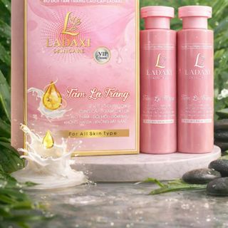 Bộ đôi Tắm trắng da toàn thân LADAXI Skincare 2 in 1
