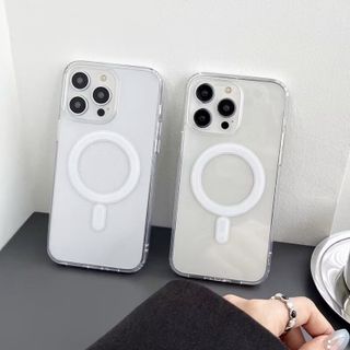 Ốp lưng từ tính magsafe trong suốt tương thích iP 11–15 – Hít sạc không dây – Nhựa dẻo chống sốc – Giá sỉ tốt