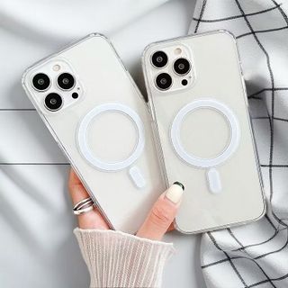 Ốp lưng từ tính magsafe trong suốt tương thích iP 11–15 – Hít sạc không dây – Nhựa dẻo chống sốc – Giá sỉ tốt