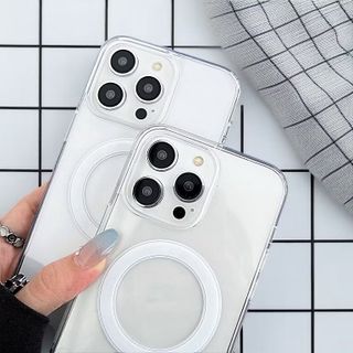 Ốp lưng từ tính magsafe trong suốt tương thích iP 11–15 – Hít sạc không dây – Nhựa dẻo chống sốc – Giá sỉ tốt