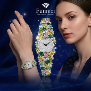 ĐỒNG HỒ NỮ CHÍNH NGẠCH FUNMEI F2173 FULL ĐÁ CZ FULLBOX HOÁ ĐƠN