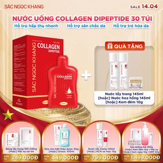 Nước Uống Collagen Dipeptide Sắc Ngọc Khang [Hộp 30 Túi] TẶNG 1 TRONG 3 QUÀ
