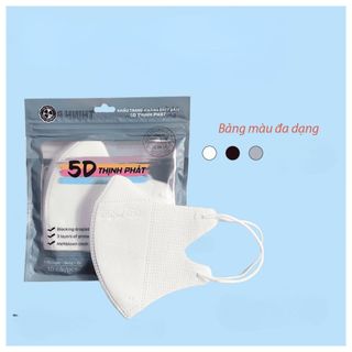 Khẩu Trang 5D Thịnh Phát 3L Kháng Khuẩn, Chống Nắng, Chống Tia UV, Không Gây Đau Tai, Hàng Chính Hãng