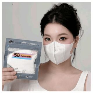 Khẩu Trang 5D Thịnh Phát 3L Kháng Khuẩn, Chống Nắng, Chống Tia UV, Không Gây Đau Tai, Hàng Chính Hãng