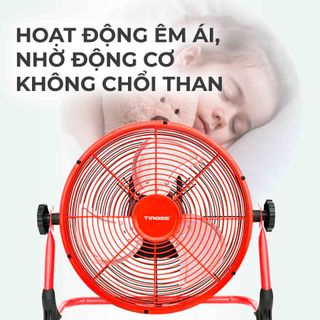 Quạt Sạc Tích Điện Tiross TS9179 14 Inch – Gió Mạnh, Motor DC Không Chổi Than