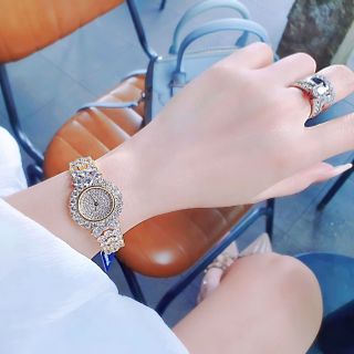 SET ĐỒNG HỒ NỮ CHÍNH NGẠCH FUNMEI F2064 ĐÍNH ĐÁ CZ KÈM DÂY CHUYỀN FULLBOX HOÁ ĐƠN