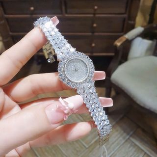 SET ĐỒNG HỒ NỮ CHÍNH NGẠCH FUNMEI F2064 ĐÍNH ĐÁ CZ KÈM DÂY CHUYỀN FULLBOX HOÁ ĐƠN