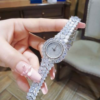 SET ĐỒNG HỒ NỮ CHÍNH NGẠCH FUNMEI F2064 ĐÍNH ĐÁ CZ KÈM DÂY CHUYỀN FULLBOX HOÁ ĐƠN