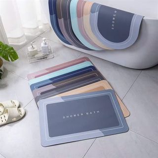 Thảm lau chân hình chữ nhật chống trơn trượt 60x40cm ( Thảm silicon )