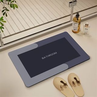 Thảm lau chân hình chữ nhật chống trơn trượt 60x40cm ( Thảm silicon )