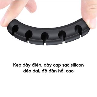 Kẹp Cố Định Dây Sạc Sắp Xếp Bàn Làm Việc, Đế Dán Kẹp Cáp Chuột Bàn Phím Tai Nghe Laptop Máy Tính Cao Cấp