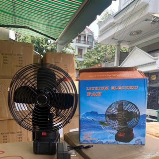 Quạt Tích Điện Lithium 8inch - Pin 10 cell