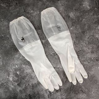 Găng tay cao su hình hươu siêu dai lót nỉ bo chun, Loại Dài Siêu Dai, Có Dây Chun Chống Tuột