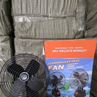 Quạt Tích Điện Lithium 8inch - Pin 10 cell