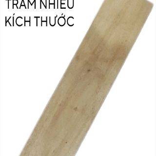 Thanh gỗ tràm baò mịn các mặt daỳ 1cm nhiêù kích thứớc
