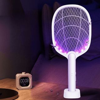 Vợt muỗi tự động kiêm đèn bắt muỗi 2 in 1 tự động sạc tích điện, vợt bắt muỗi thông minh cao cấp để bàn