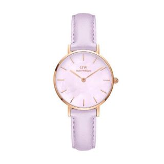 ĐỒNG HỒ NỮ CAO CẤP D WELLINGTON PETITE LAVENDER  DÂY DA MẶT TRÒN FULLBOX