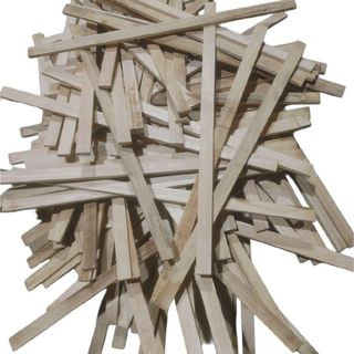 Thanh gỗ tràm/ cao su baò mịn 2 mặt 80 x 3.5 x 1 cm.