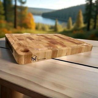 NAUHOME Thớt Gỗ Cao Cấp 35 x 25 x 2.5cm Chất Lượng Cao - Thớt Gỗ Tự Nhiên Chống Mối Mọt Không Ẩm Mốc - Sản Phẩm Tiện Lợi Cho Sử Dụng Hàng Ngày