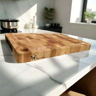 NAUHOME Thớt Gỗ Cao Cấp 35 x 25 x 2.5cm Chất Lượng Cao - Thớt Gỗ Tự Nhiên Chống Mối Mọt Không Ẩm Mốc - Sản Phẩm Tiện Lợi Cho Sử Dụng Hàng Ngày