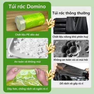 Túi đựng rác Ngải Cứu có dây rút, Chất liệu ngải cứu xua đuổi ruồi muỗi Cao Cấp