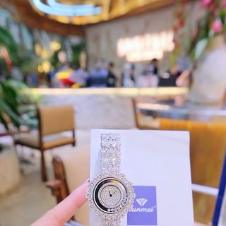 ĐỒNG HỒ NỮ CHÍNH HÃNG NHẬP CHÍNH NGẠCH FUNMEI F2164 ĐÍNH CZ FULLBOX  HOÁ ĐƠN