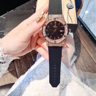 SĂN SALE ĐỒNG HỒ NAM CAO CẤP HUPOT VIỀN ĐÁ MÁY PIN