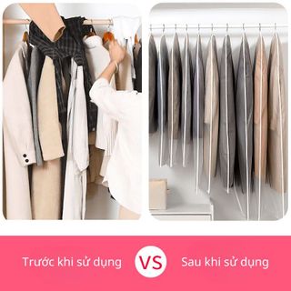 Túi bọc quần áo treo tủ chống bụi chống thấm có khóa kéo Cao Cấp