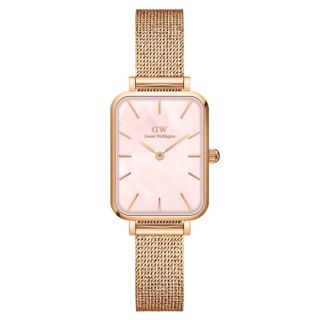 ĐỒNG HỒ NỮ CAO CẤP D WELLINGTON QUARDO ROUGE  DÂY LƯỚI MẶT CN FULLBOX