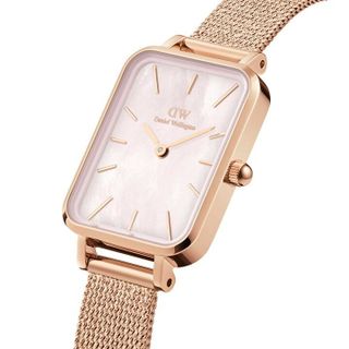 ĐỒNG HỒ NỮ CAO CẤP D WELLINGTON QUARDO ROUGE DÂY LƯỚI MẶT CN FULLBOX