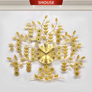 Đồng Hồ Treo Tường Trang Trí Kim Trôi Cây Kim Tiền A21 thương hiệu Shouse