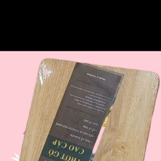 Naluhome Thớt Gỗ Cao Cấp -  Thớt Gỗ Tự Nhiên Dùng Cho Bếp Nhà Hàng Và Quán Ăn KT 22 x 40 x 2cm