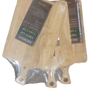 Naluhome Thớt Gỗ Cao Cấp -  Thớt Gỗ Tự Nhiên Dùng Cho Bếp Nhà Hàng Và Quán Ăn KT 22 x 40 x 2cm