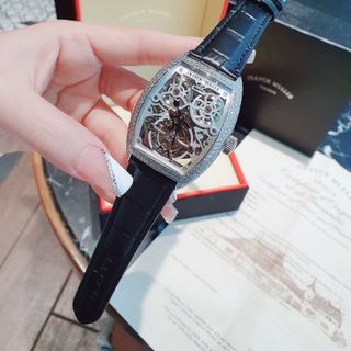 ĐỒNG HỒ NAM SIÊU CẤP PRANCK VIỀN XOÀN DÂY DA MẶT LỘ MÁY AUTOMATIC