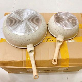 CHẢO ĐÁ NHẬT CHỐNG DÍNH VÂN ĐÁ 20CM