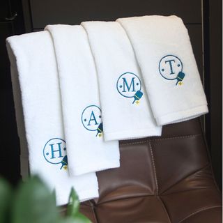 Khăn Thêu Hanoitex Khăn Thêu Pickleball Cotton Kích Thước 35*80cm Theo Yêu Cầu