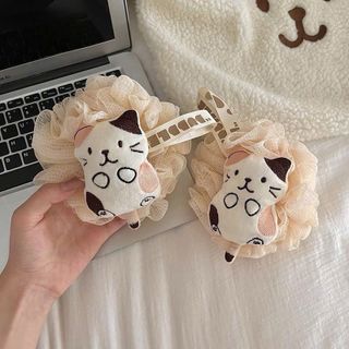 Bông tắm mèo cute