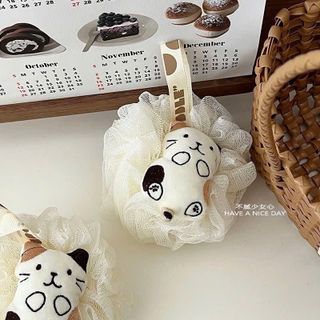 Bông tắm mèo cute